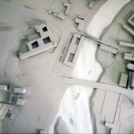 Estudio de Arquitectura Arriba Guillén maqueta de una urbanización 